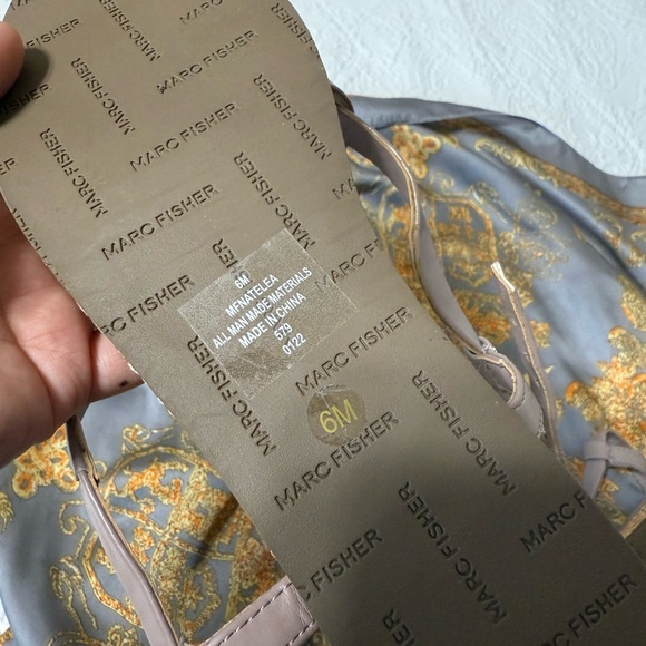 ‼️ 2 for $50! New  Marc Fisher Taupe Sandals w/ Crisscross Straps & Braided Sole - Picture 11 of 11